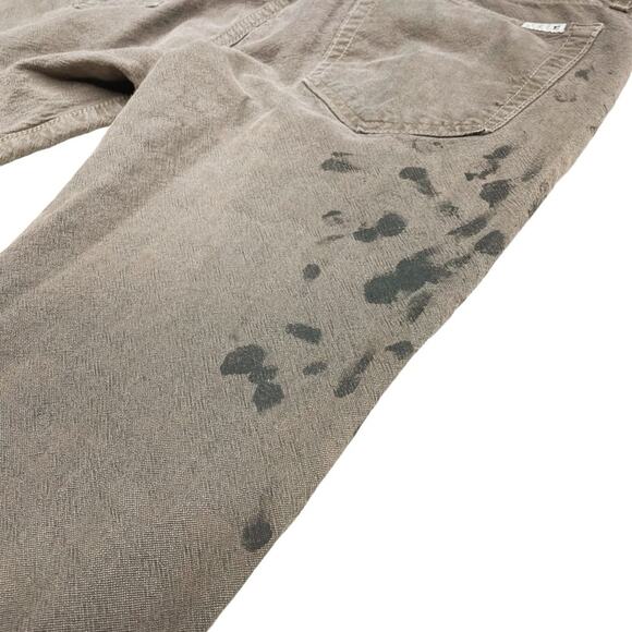 JOE’S JEANS Brixton Straight & Narrow Paint-Splattered Raw Hem Jeans Bark W33 - Picture 5 of 10